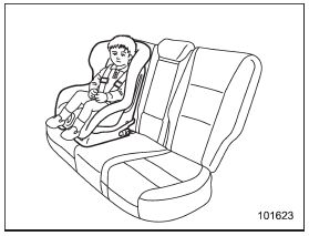 While riding in the vehicle, infants and