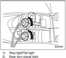 3. Remove the bulb holder from the rear