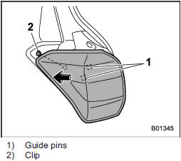 6. Put the rear combination light assembly