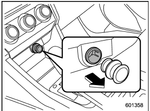 Power outlet below the climate control