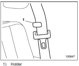 • Before folding or raising the seatback