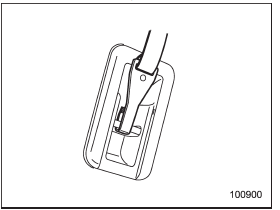 3. Fasten the top tether hook of the child