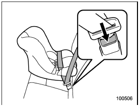 10. To remove the child restraint system,