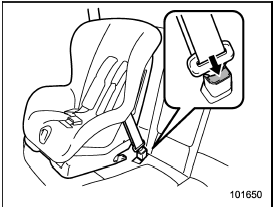 12. To remove the child restraint system,