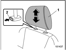 1) Head restraint