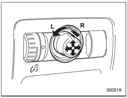 The remote control mirrors operate only