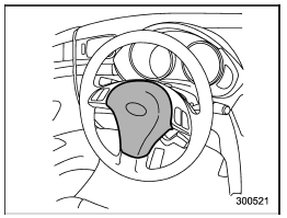 To sound the horn, push the horn pad.