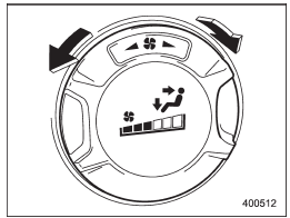 The fan speed control dial has 7 positions: