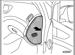 1. Remove the instrument panel side