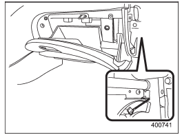 9. Attach the strap to the hook.