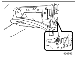 10. Secure the glove box with the one clip.