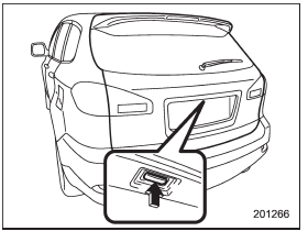 The rear gate can be locked and unlocked