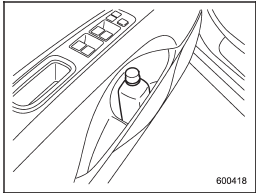 The bottle holder equipped on each door