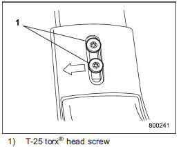 1. Make sure that the T-25 torx® head
