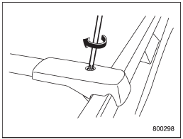 6. Adjust the alignment of the crossbar