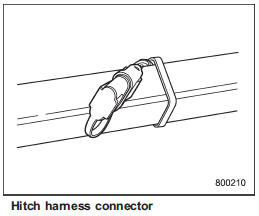 8. Connect the hitch wire harness’ black