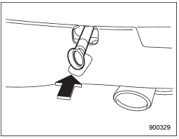 3. Screw the towing hook into the thread