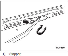 3. Remove the wiper blade assembly by