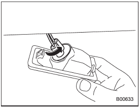 3. Remove the bulb socket from the