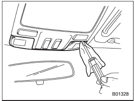 1. Remove the lens by prying the edge of