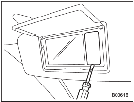 1. Remove the lens by prying the edge of