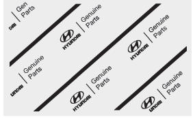 Guide to Hyundai genuine parts