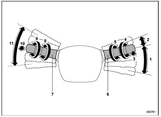 1) Windshield wiper