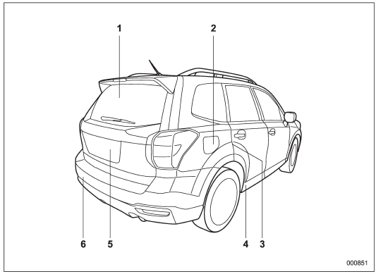 1) Rear window defogger