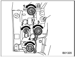 1) Stop/tail light (This light is also used as