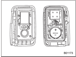 4. Insert a new battery with its positive (+)