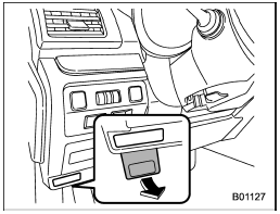 2. Pull the hood release knob under the