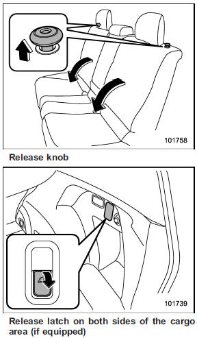 2. Unlock the seatback by pulling the lock