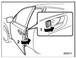 Locking using lock lever