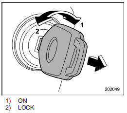 2. Turn the ignition switch from “ON” to