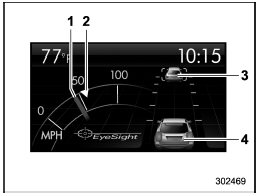 1) Current vehicle speed