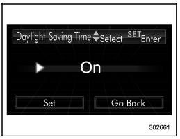 3. The current setting will be displayed.