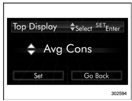 4. Select an item by operating the