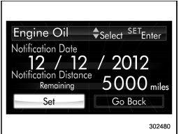 5. Select “Set” by operating the