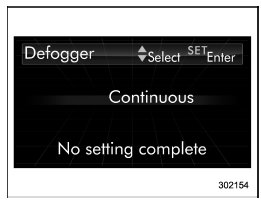 Interior light off delay timer setting