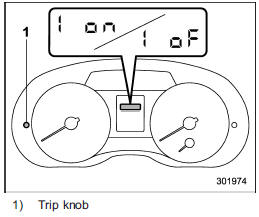 2. Press the trip knob to show