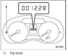 This meter displays the odometer when