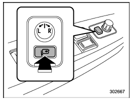 The power folding mirror switch operates