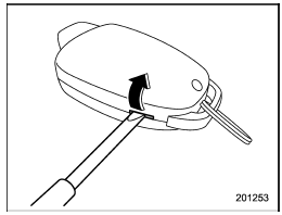 2. Carefully pry the remote engine start