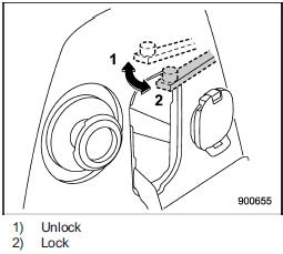 3. Using a flat-head screw driver, push