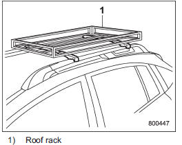 Luggage can be carried on the roof after