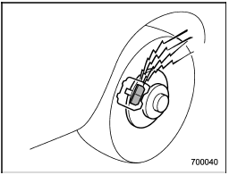 The disc brake pad wear warning indicators