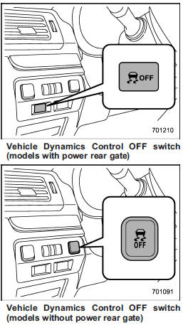 5. Press the Vehicle Dynamics Control