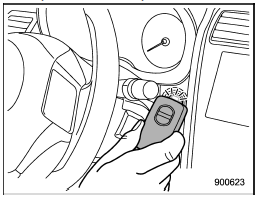 4. Hold the access key with the buttons