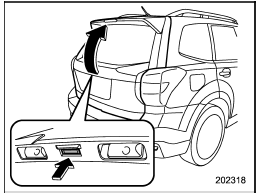 1. Press and hold the rear gate opener