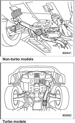 The catalytic converter is installed in the